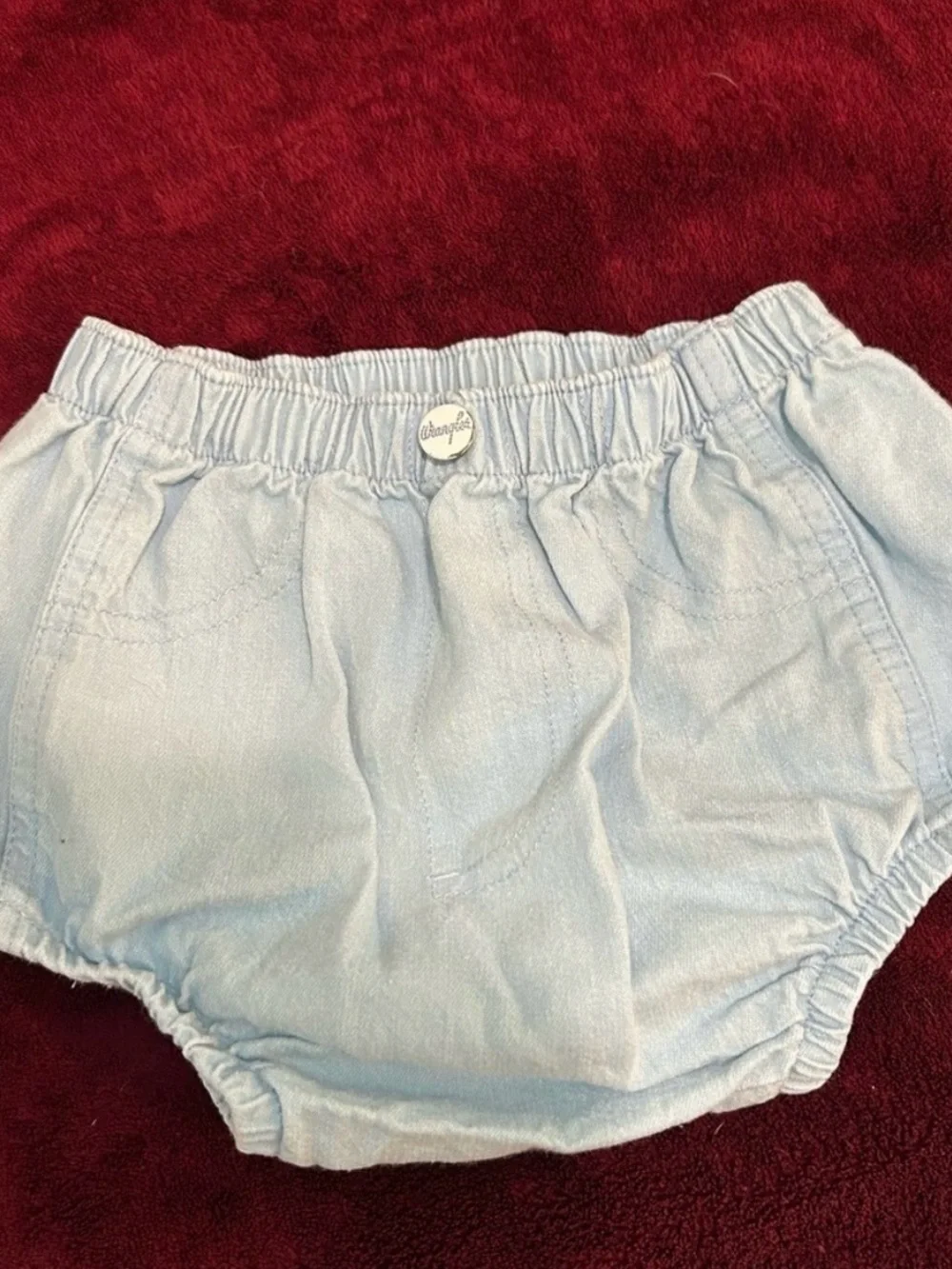Cherokee Light Blue Baby Diaper Cover Bloomers